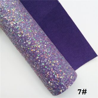 Glitterwishcome 21X29CM A4 Size Glitter Stof, Chunky Glitter Leer, faux PU Leer stof Vinyl voor Bows, GM530A 7