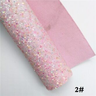 Glitterwishcome 21X29CM A4 Size Glitter Stof, Chunky Glitter Leer, faux PU Leer stof Vinyl voor Bows, GM530A