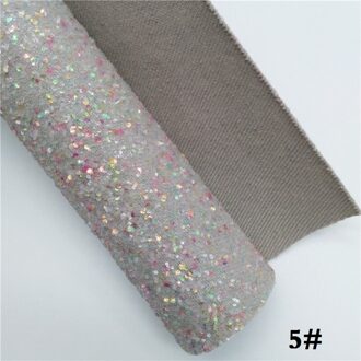 Glitterwishcome 21X29CM A4 Size Glitter Stof, Chunky Glitter Leer, faux PU Leer stof Vinyl voor Bows, GM530A