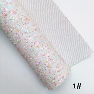 Glitterwishcome 21X29CM A4 Size Glitter Stof, Chunky Glitter Leer, faux PU Leer stof Vinyl voor Bows, GM530A