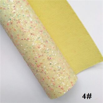 Glitterwishcome 21X29CM A4 Size Glitter Stof, Chunky Glitter Leer, faux PU Leer stof Vinyl voor Bows, GM530A