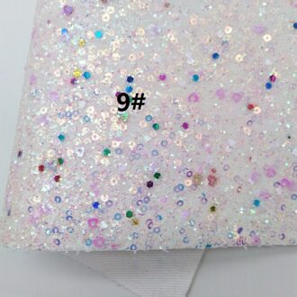 Glitterwishcome 21X29CM A4 Size Pastel Chunky Glitter Leer Lakens Met Kleur Sequines Voor Bows, GM992B