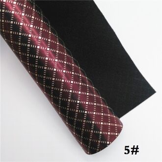 Glitterwishcome 21X29CM A4 Size Plaids Faux Leer Stof, Synthetisch Leer Stof Lakens, PU Leder Vinyl voor Bows, GM454A