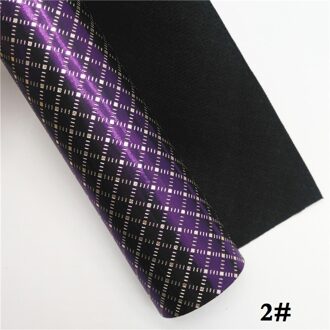 Glitterwishcome 21X29CM A4 Size Plaids Faux Leer Stof, Synthetisch Leer Stof Lakens, PU Leder Vinyl voor Bows, GM454A