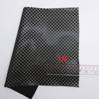 Glitterwishcome 21X29CM A4 Size Plaids Faux Leer Stof, Synthetisch Leer Stof Lakens, PU Leder Vinyl voor Bows, GM454A