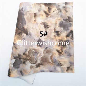 Glitterwishcome 21X29CM A4 Size Tie Dye Cloundy Faux Leer Synthetisch Leer Met Zacht Vilt Backing Voor Maken Bows GM172C 5