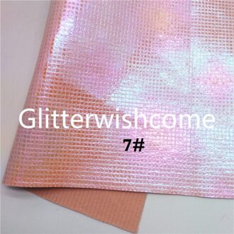 Glitterwishcome 21X29CM A4 Size Vinyl For Bows Metallic Synthetic Leather Fabric Faux Leather Sheets for Bows, GM784A