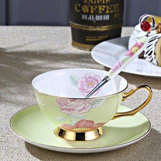 GLLead Top-Grade Drinkware Keramische Kopje Koffie Sets Europese Stijl Bone China Thee Kopjes En Schoteltjes