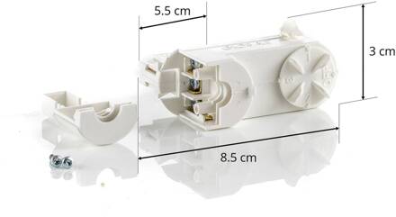 Global 3-fase multiadapter Noa, draagkracht 10kg, wit