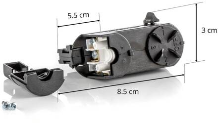 Global 3-fase multiadapter Noa, draagkracht 10kg, zwart