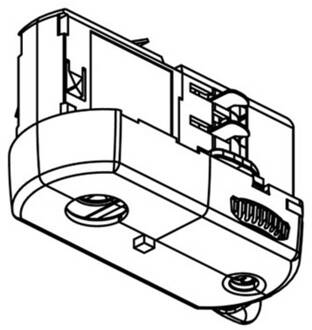 Global 3-fase multiadapter Noa, draagkracht 5kg, zwart