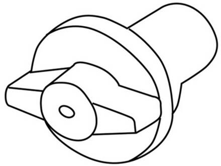 Global 3-fase railadapter Noa voor decoratiehaak, wit