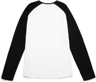 Global Legacy Back to the Future Kana t-shirt met raglanmouwen - Zwart/wit - M