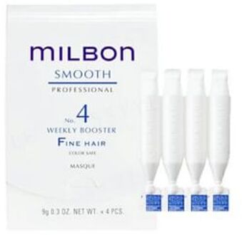 Global Milbon Smooth Professional Weekly Booster No.4 Fine Hair 9g x 4