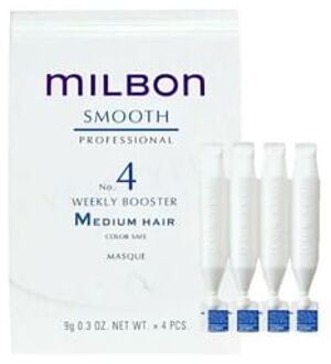 Global Milbon Smooth Professional Weekly Booster No.4 Medium Hair 9g x 4