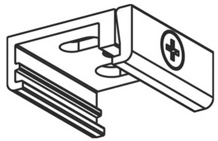 Global Plafondhouder voor 3-fasen railsysteem Noa, zwart