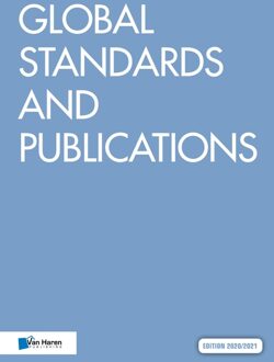 Global Standards and Publications - 2020/2021 - Van Haren Publishing e.a. - ebook