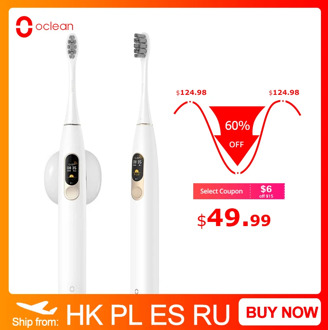Global Version Oclean X Sonic Electric Toothbrush Color LCD Touch Screen IPX7 4 Brush Modes Fast Charge 30 days Tooth Brush