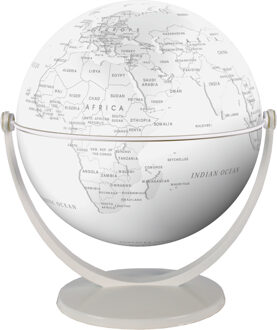 Globe 15 cm pol. wit gestileerd draai & kantel