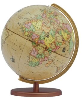 Globe Columbus Renaissance houten voet 30cm 603016/H
