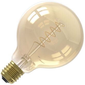 Globe Led Lamp Glassfiber 4W dimbaar Ø95mm - Goud