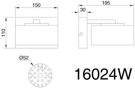 Globo Belinda LED wandlamp, rookgrijs, breedte 15 cm, glas rookgrijs, transparant, zwart