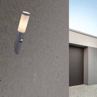 Globo Buitenwandlamp Boston, met sensor antraciet