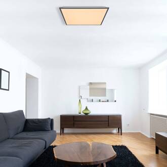 Globo Doro plafondlamp, lengte 59 cm, wit/grafiet, aluminium wit, grafiet