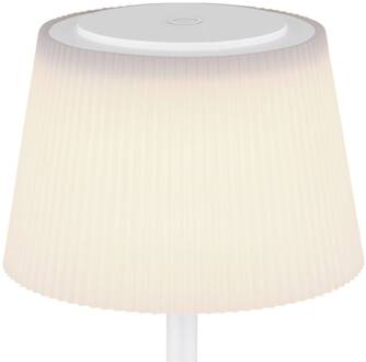 Globo Gregoir LED tafellamp, mat wit, hoogte 38 cm, CCT wit mat