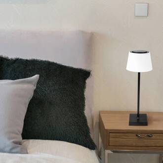 Globo Gregoir LED tafellamp, mat zwart, hoogte 38 cm, CCT matzwart, wit