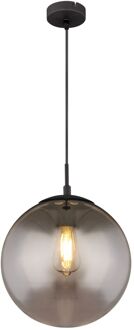 Globo Hanglamp Blama Metaal Zwart 1x E27