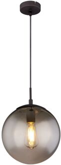 Globo Hanglamp Blama Metaal Zwart 1x E27