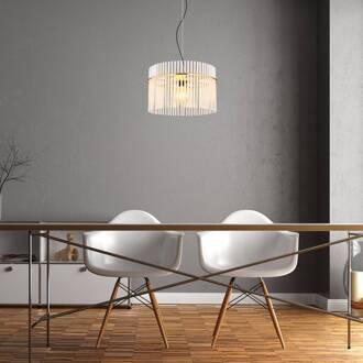 Globo Hanglamp Gorley, Ø 40 cm, goudkleurig, glas goud mat, opaal, helder