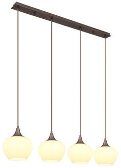 Globo Hanglamp Maxy Metaal Koffiekleuren 4x E27