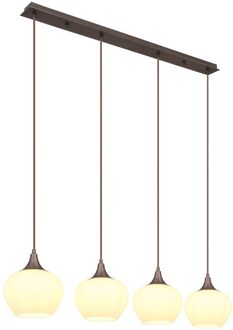 Globo Hanglamp Maxy Metaal Koffiekleuren 4x E27