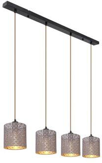Globo Hanglamp modern - Metaal - Zwart
