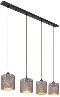 Globo Hanglamp modern - Metaal - Zwart