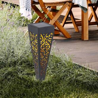 Globo LED grondspies lamp 33578-3, zwart, kunststof, 3 stuks