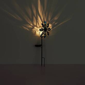 Globo LED grondspies lamp 36576, roestbruin, metaal, glas roest, helder, geel