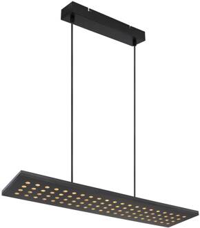Globo LED hanglamp Dolores, mat zwart/zwart zwart mat, zwart