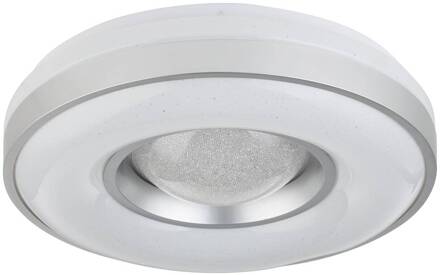 Globo LED plafondlamp Colla met metalen frame in zilver wit, zilver