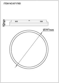 Globo LED plafondlamp Della, Ø 40 cm, donkergrijs, metaal donkergrijs, zwart, opaal