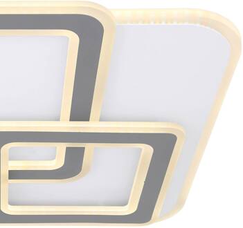 Globo LED plafondlamp Kique, app-bestuurbaar, wit, lengte 50 cm, CCT