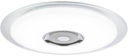 Globo LED plafondlamp Tune RGB met luidspreker Ø 60 chroom, wit