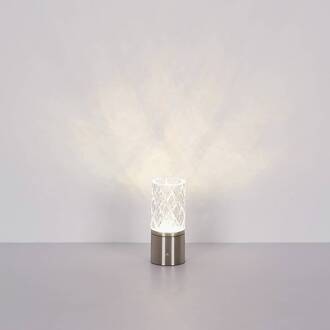 Globo LED tafellamp Lunki, messingkleurig, hoogte 19 cm, CCT messingkleurig mat, helder