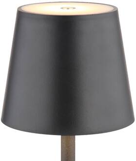 Globo LED tafellamp Vannie, zwart, hoogte 36 cm, CCT zwart mat