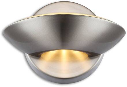 Globo LED-wandlamp Cosimo, mat nikkel