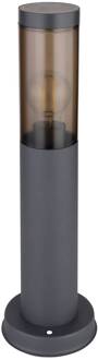 Globo Sokkellamp Boston, antraciet antraciet, rookgrijs
