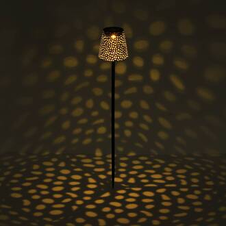 Globo Solar-grondspies lamp 36562S, IP44, zilver zwart, zilver