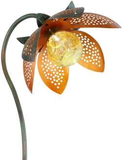 Globo Solar-sfeerlamp 33653 aardspies afzonderli. bloem groen, goud